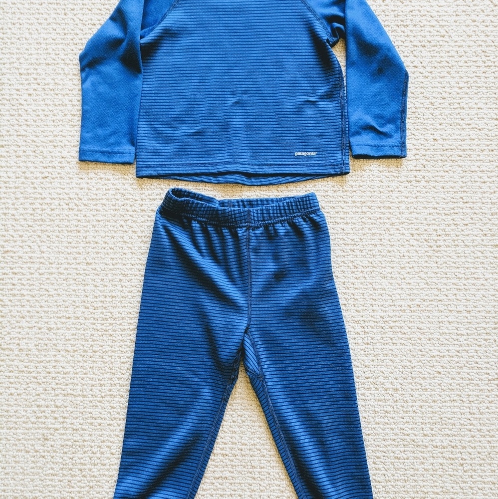 Patagonia Toddler Capilene Bottoms and Crewneck